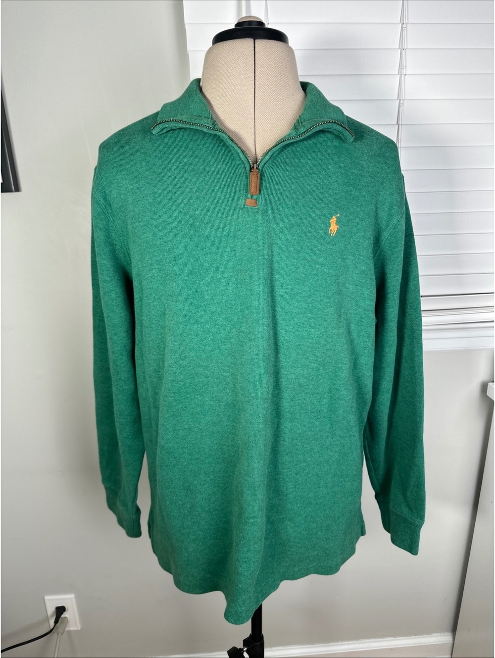 Polo Ralph Lauren Men’s XL Green Quarter Zip Pullover